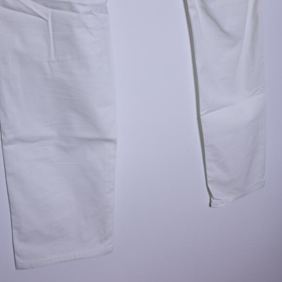 ISAIA Napoli Straight Jean White Mid Rise Cotton Stretch Casual Men's 54 / US 38 - Picture 9 of 12